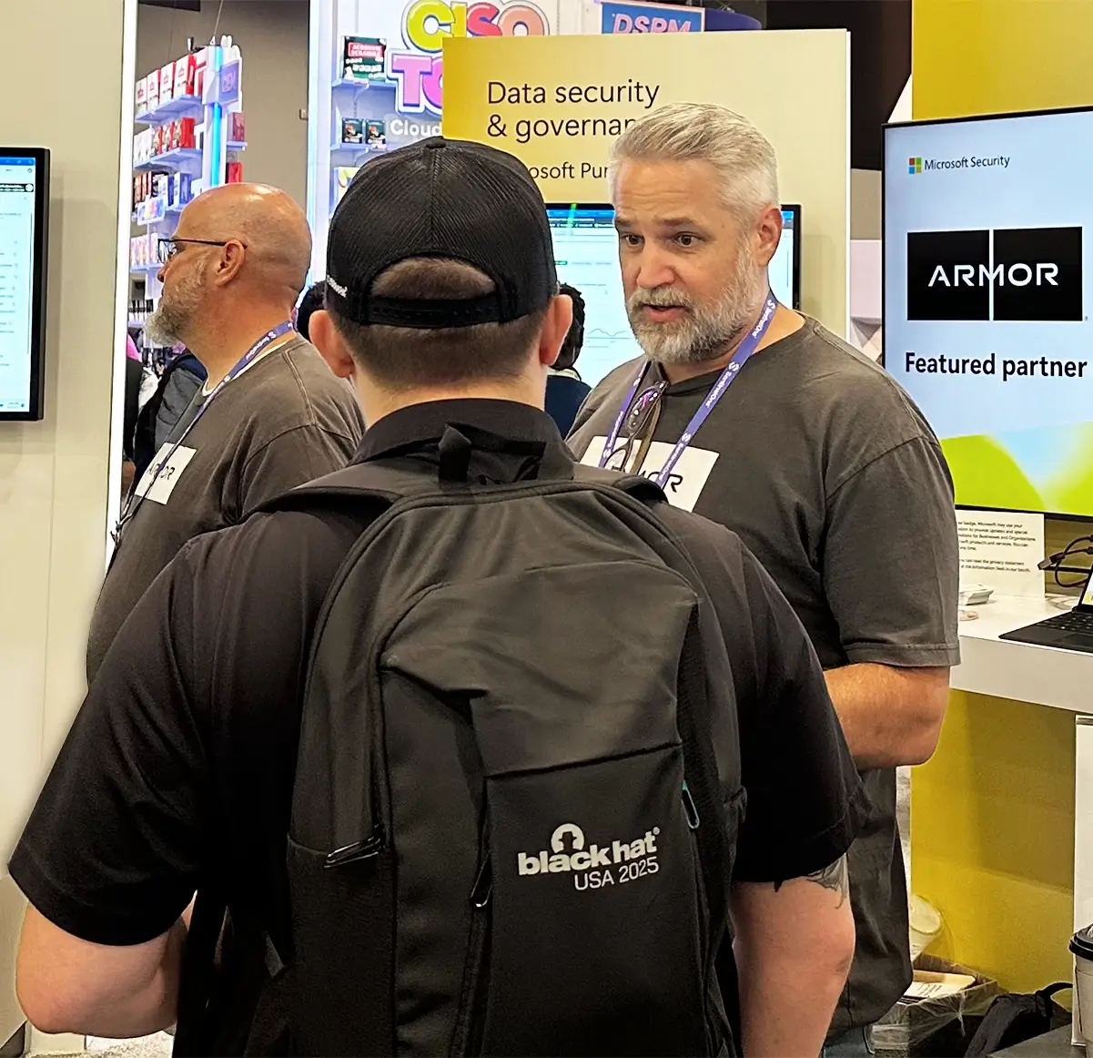 Black Hat Participants at the MISA Booth