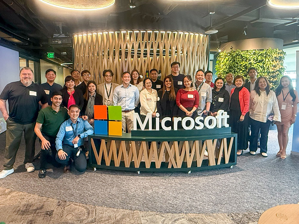 Photo of Armor team members with Microsoft partners at Microsoft's ASEAN offices